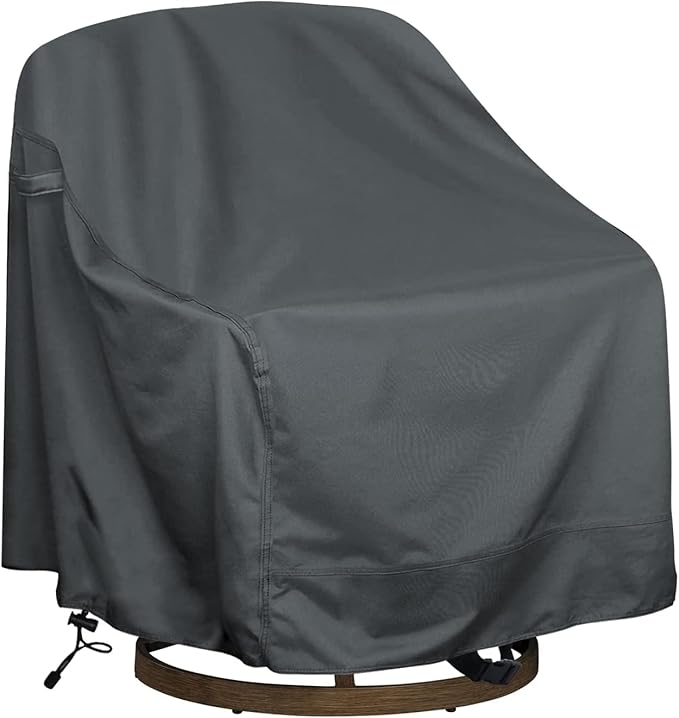 Outdoor Swivel Lounge Chair Cover ,Waterproof Heavy Duty Outdoor Chair Covers, (33" W X 35" D X 38.5" H) Patio Furniture Cover for Swivel Patio Lounge Chair
