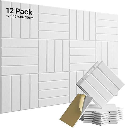 12 Pack Sound Proof Foam Panels