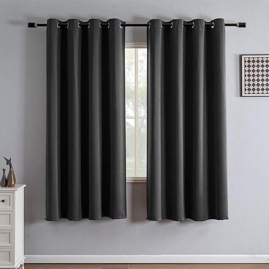 IGEMAEVE Blackout Curtains 72 Inch Length 2 Panels Set, Grommet Energy Saving