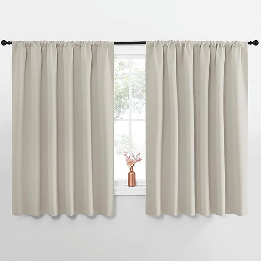 NICETOWN Blackout Curtains for Bedroom, 1 Pair, 70 by 63-inch, Window Treatment