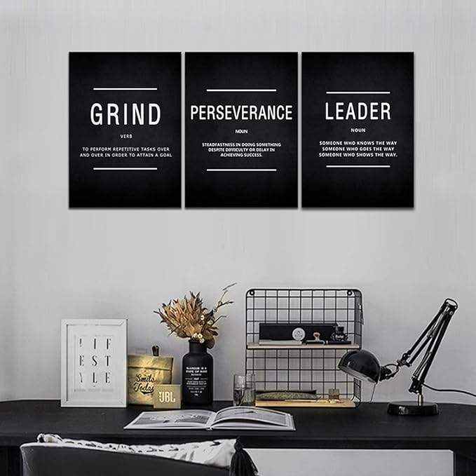 KAWAHONE Inspirational Grind Wall Art
