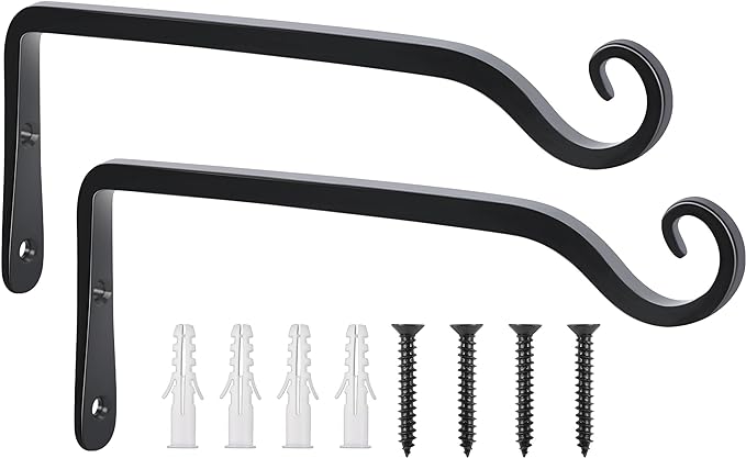 FEED GARDEN Wall Hooks for Hanging Plants 10 Inch
