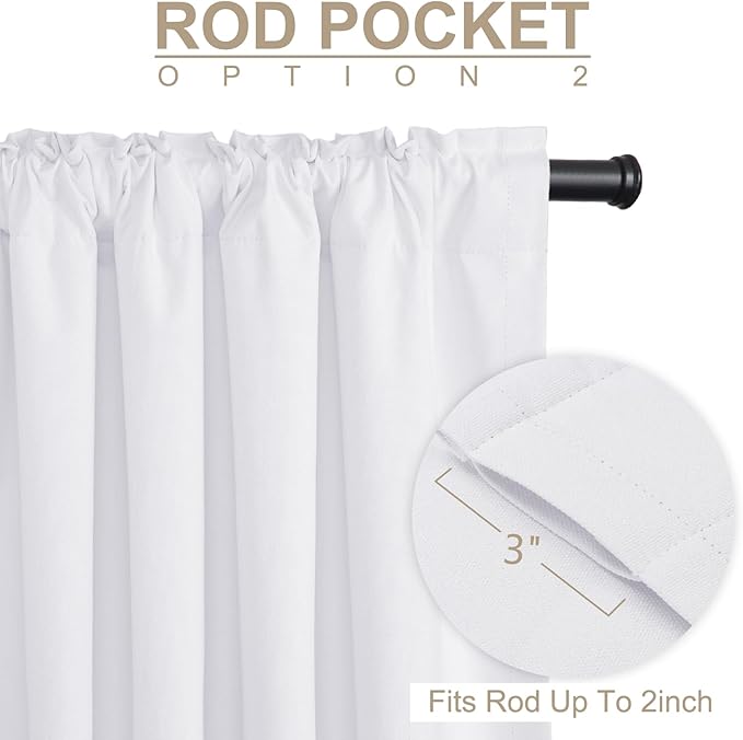 100% Blackout Shield Linen Blackout Curtains