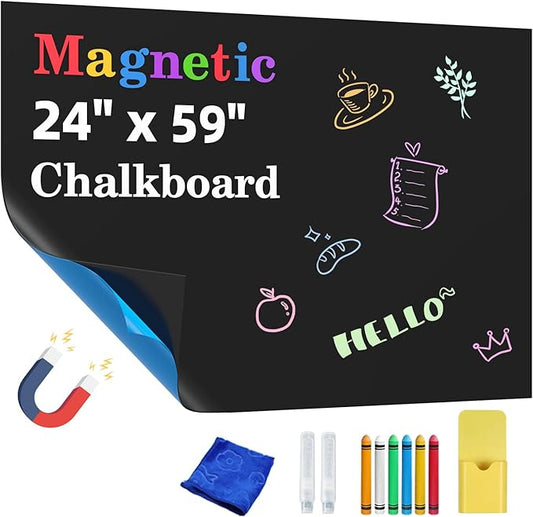 Magnetic Chalkboard Contact Paper, Magnetic Black Board Wall Decal