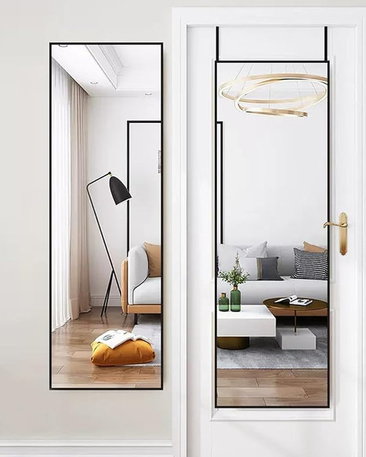 NEARBYSD 48"x 14" Door Mirror, Full Length Mirror Wall Mounted, Over The Door
