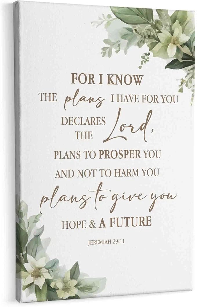 HIWX Christian Bible Verses Wall Decor,