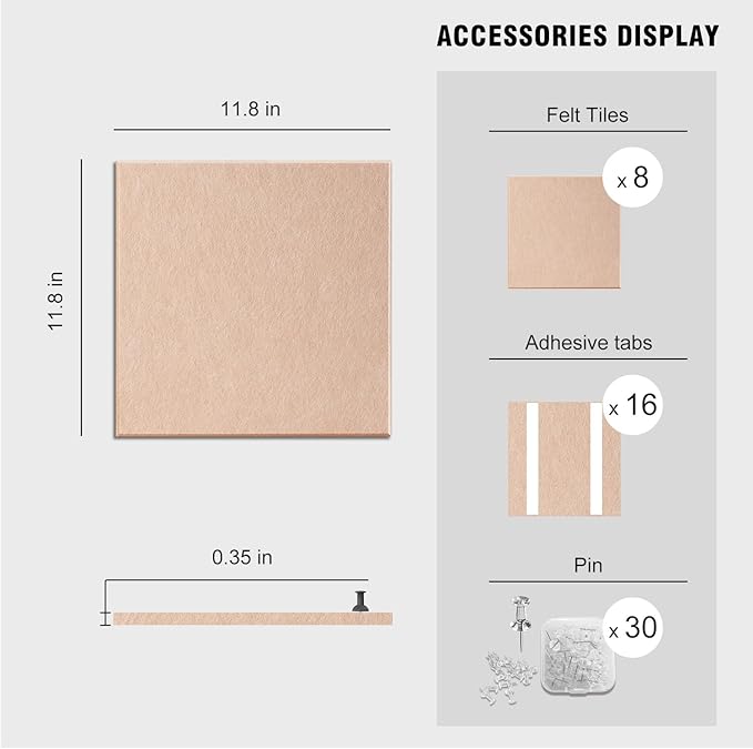 TSJOFFICE Large Cork Board for Wall