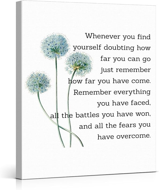 Motivational Quotes Wall Art Decor, Inspirational Graduation Decor Gift