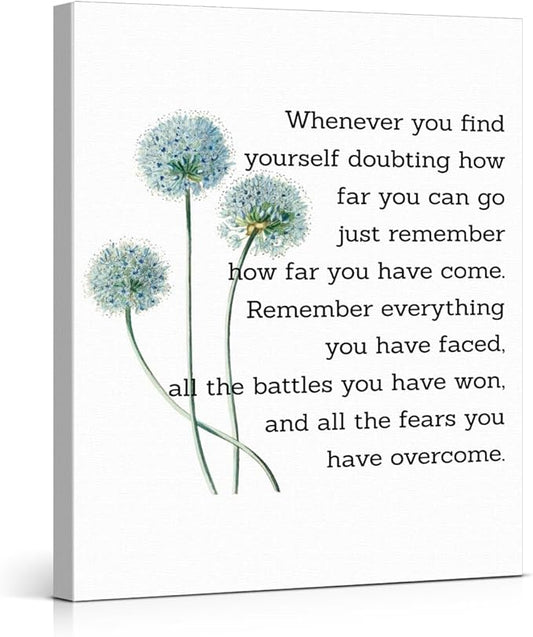 Motivational Quotes Wall Art Decor, Inspirational Graduation Decor Gift
