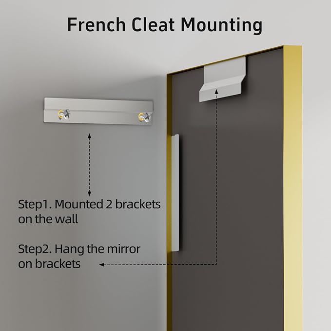 22x30 Inch Gold Bathroom Mirrors