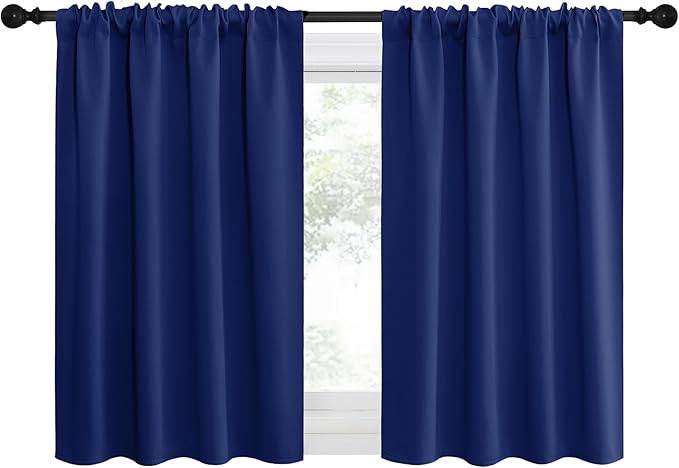 NICETOWN 2 Panels Blackout Curtains, Rod Pocket Thermal Insulated Drapes