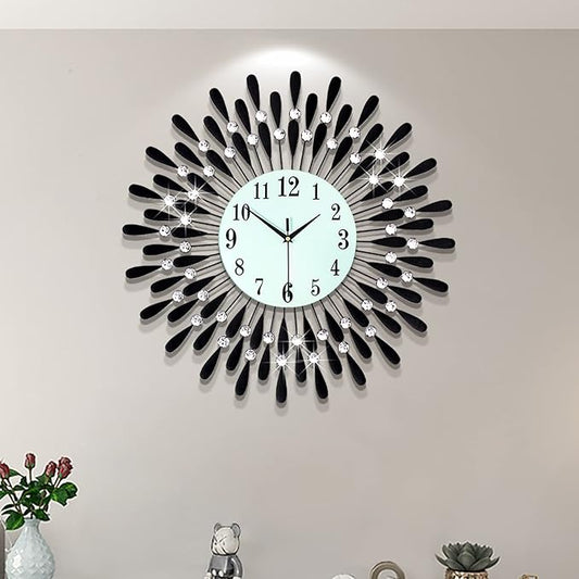 Large Wall Clocks for Living Room Decor Big Modern Silent Clock Non-Ticking for