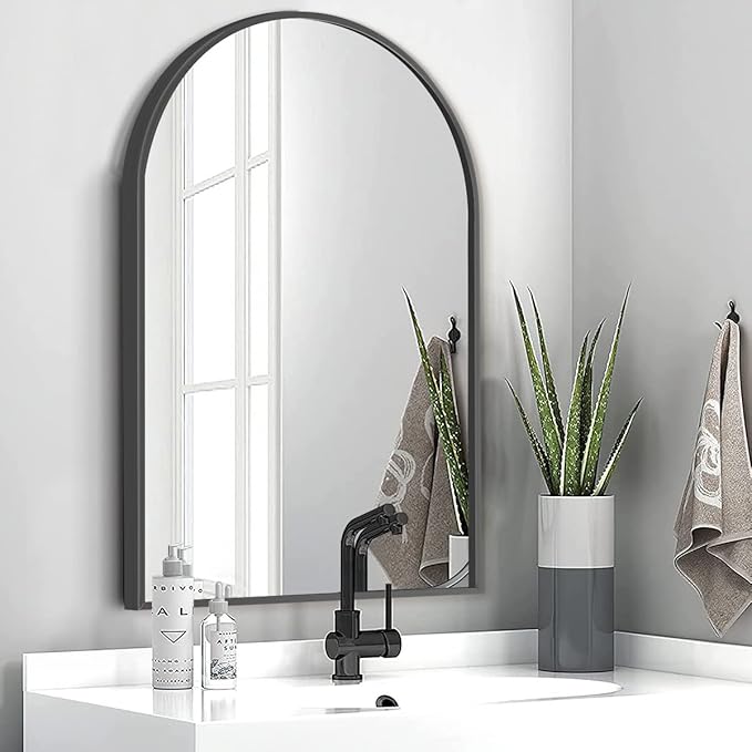 Arched Wall Mirror, Living Room, Hang Vertical or Horizontal