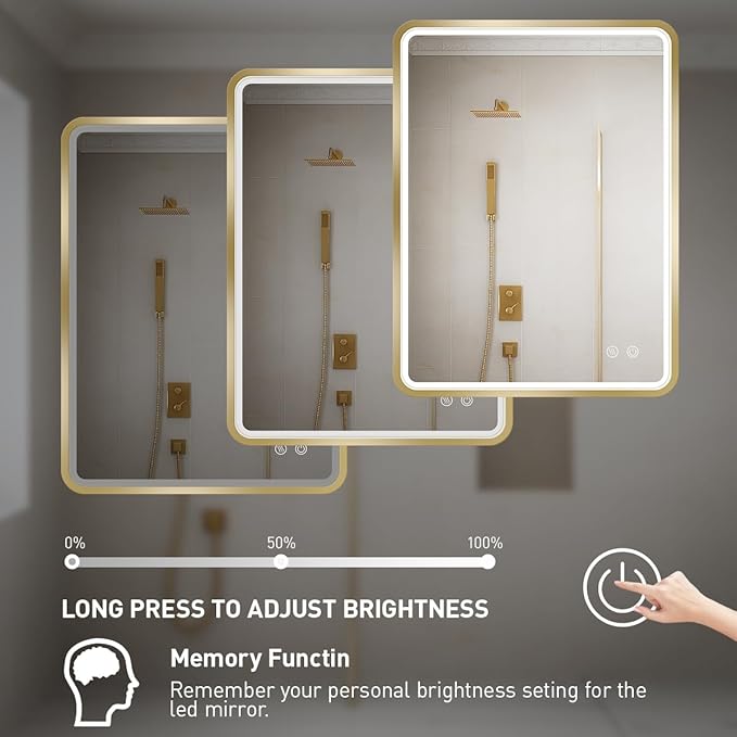 24x32 Inch LED Bathroom Mirror