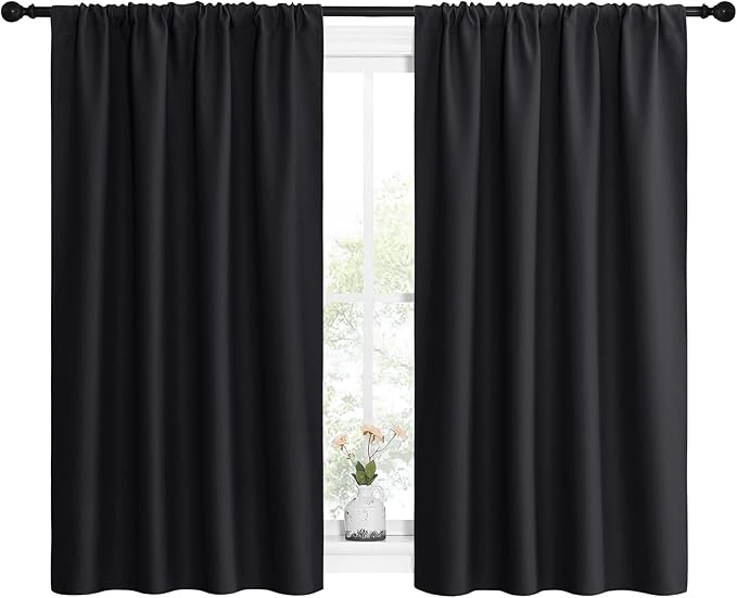 NICETOWN Black Out Curtain Panels