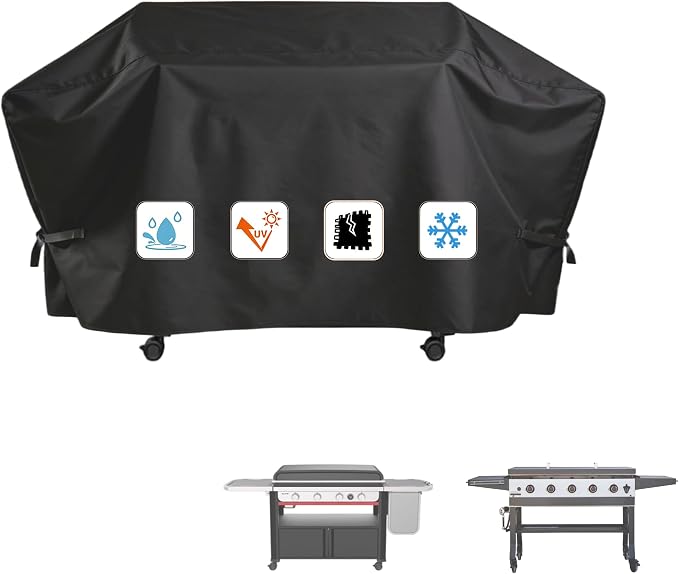 Grill Cover for Blackstone 44" 5 Burner Omnivore Griddle,Weber Slate 36" 4 Burner Flat Top Grill - Heavy Duty Waterproof Fade Resistant Grill Cover for Weber Slate 36 Griddle Accessories