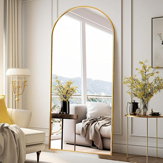 Rowjut Floor Full Length Mirror, Arched Mirrors Full Length 76"x34"