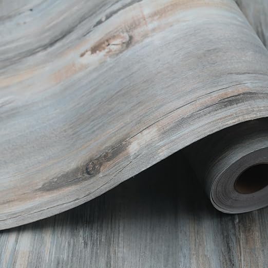 Wood Grain Peel and Stick Floor Tiles – 11.8” Width, Full Roll Length of 394" –
