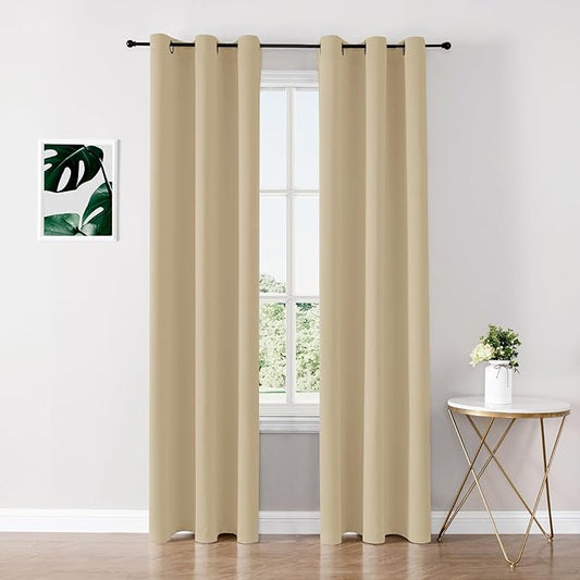 ChrisDowa Blackout Curtains 72 inches Long