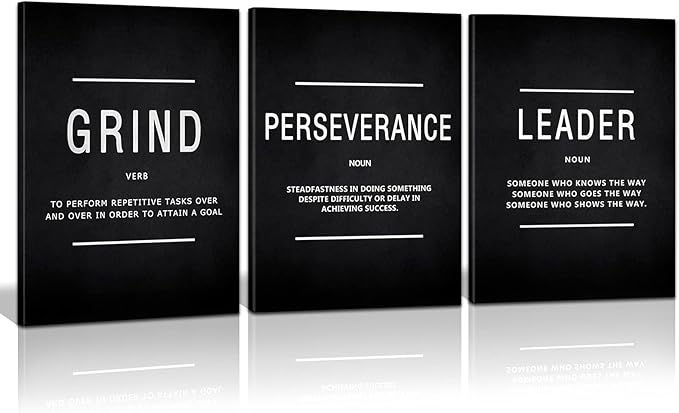 KAWAHONE Inspirational Grind Wall Art