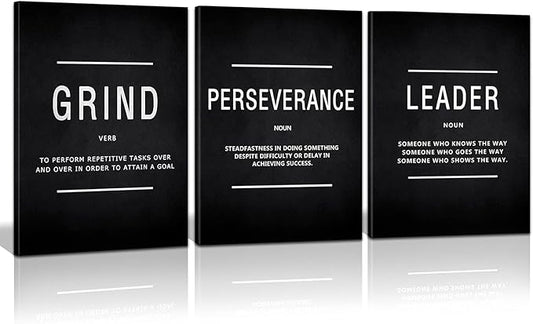 KAWAHONE Inspirational Grind Wall Art
