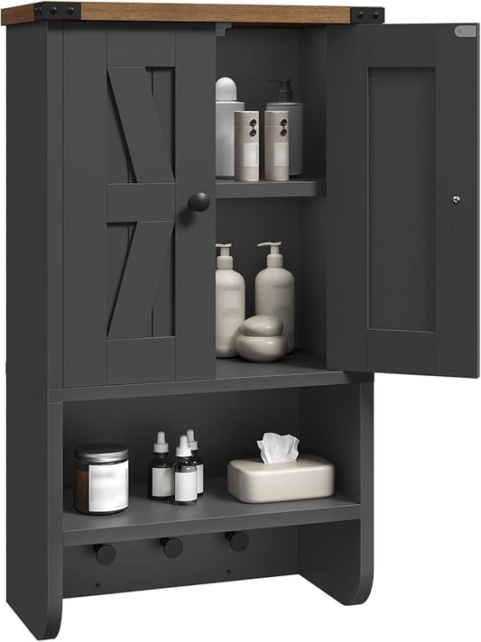 MAHANCRIS Bathroom Wall Cabinet, Farmhouse Medicine Cabinet