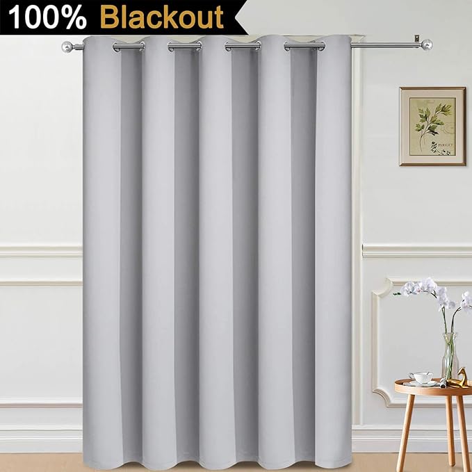 Yakamok 100% Blackout Lined Panels, Thermal Insulated Blackout Curtains