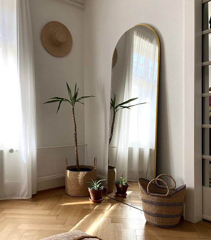 Floor Mirror, Arched Mirror Full Length, Freestanding Mirrors, Arch Floor