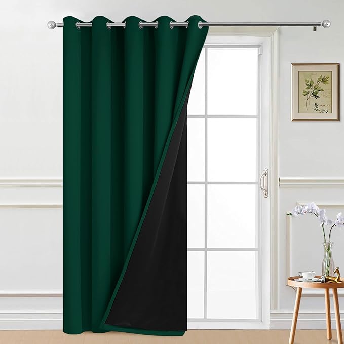 Yakamok 100% Blackout Lined Panels, Thermal Insulated Blackout Curtains