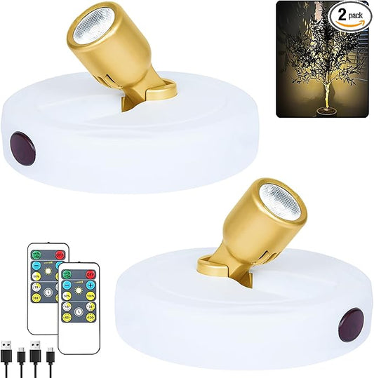 HAMVIDNE LED Spotlight, Rechargeable Battery Picture Lights, Uplighting Indoor