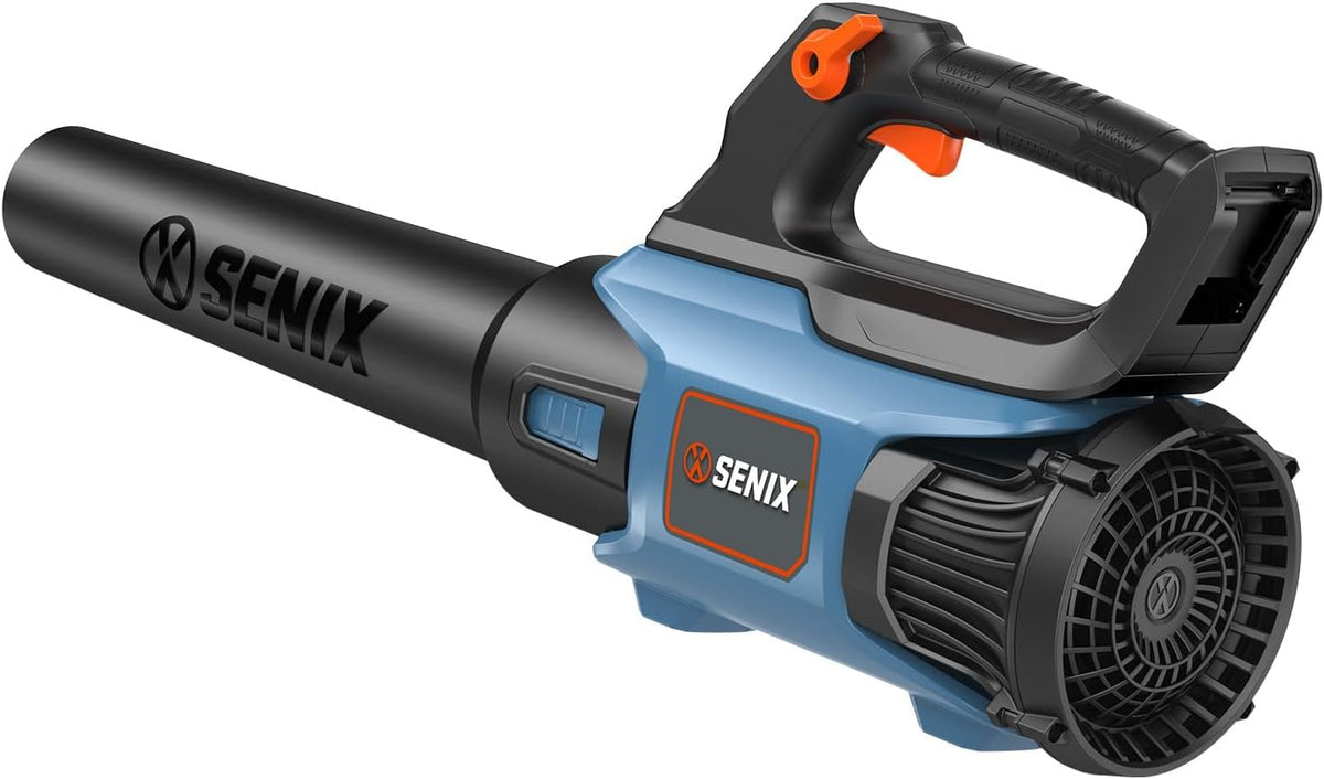 SENIX 20V Max Leaf Blower, Cordless, Brushless, Handheld, Up to 450 CFM and 100 MPH, 2 Speed Mode, Cruise Control, Lightweight, Tool Only, Battery and Charger Not Included(BLAX2-M3-0)