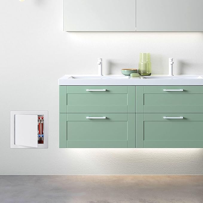 Suteck 18 x 18 Inch White Access Doors, Reinforced Hinged Access Panel