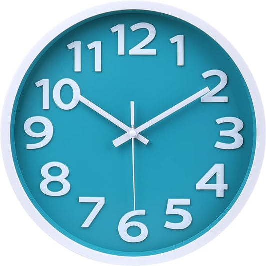 Crosstime Wall Clock Silent Non Ticking Indoor Outdoor Clock Battery Operated