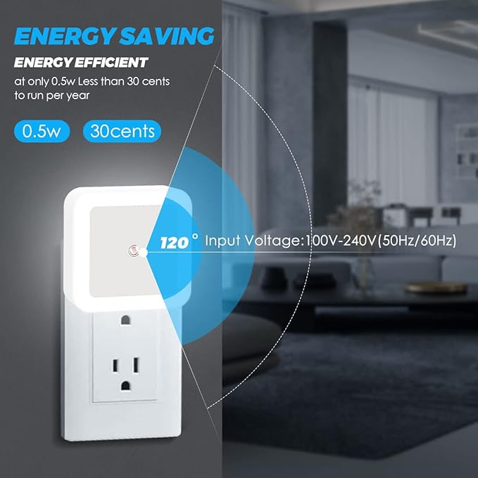 Sujeet Night Light, Night Lights Plug into Wall 8-Pack, Nightlight Plug in