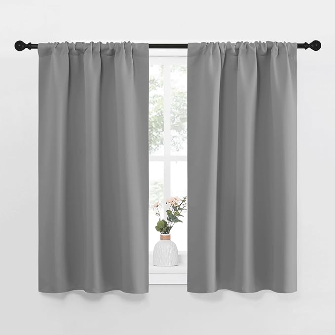 NICETOWN RV Blackout Curtains for Camper Windows, Short Room Darkening Drapes