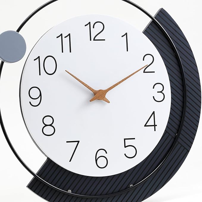 Dankeit Decorative Wall Clock, Silent Non-Ticking Quartz Battery Operated