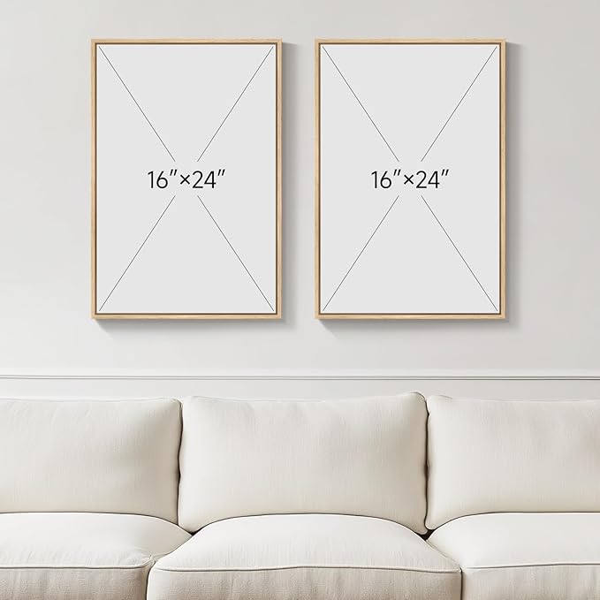 Framed Neutral Abstract Wall Art