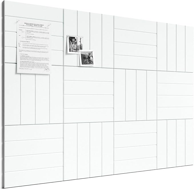Bumusty Large Cork Board Alternative-48 x 36" Felt Bulletin Board Tiles