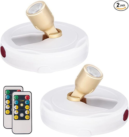 HAMVIDNE LED Spotlight, Battery Powered Picture Lights, Uplighting Indoor