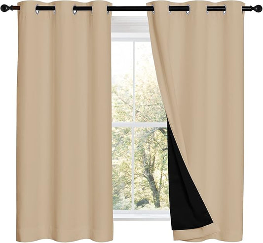 NICETOWN Cold Reducing Curtains, Bedroom Full Blackout Panels, Great Job