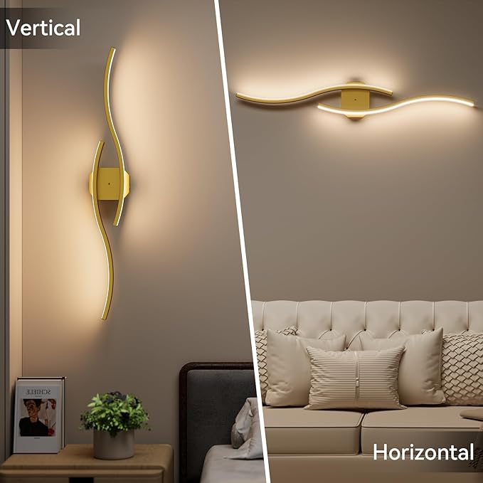 hunhun Battery Operated Wall Sconces Set of Two, Wireless Wall Sconce