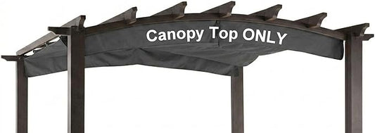Pergola Shade Cover Replacement Canopy Top Compatible with Home Depot Hampton Bay Arched Pergola Model #GFM00469A - Gray(Canopy Top Only)