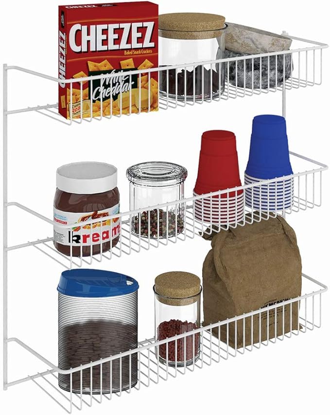 ClosetMaid 3-Tier Hanging Wall Mounted Metal Rack