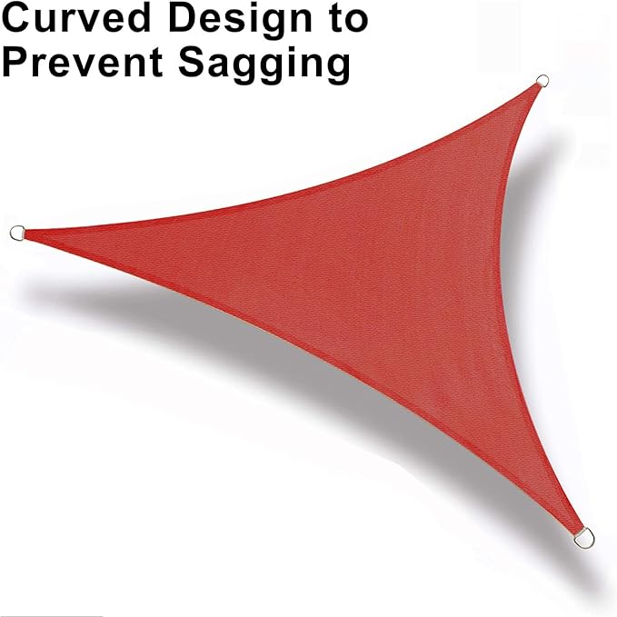 LOVE STORY Custom Size 9'x12'x15' Terra Red Sun Shade Sail Right Triangle Sunhsade Fabric Awning Canopy for Patio Backyard Carport Pergola (Customized)