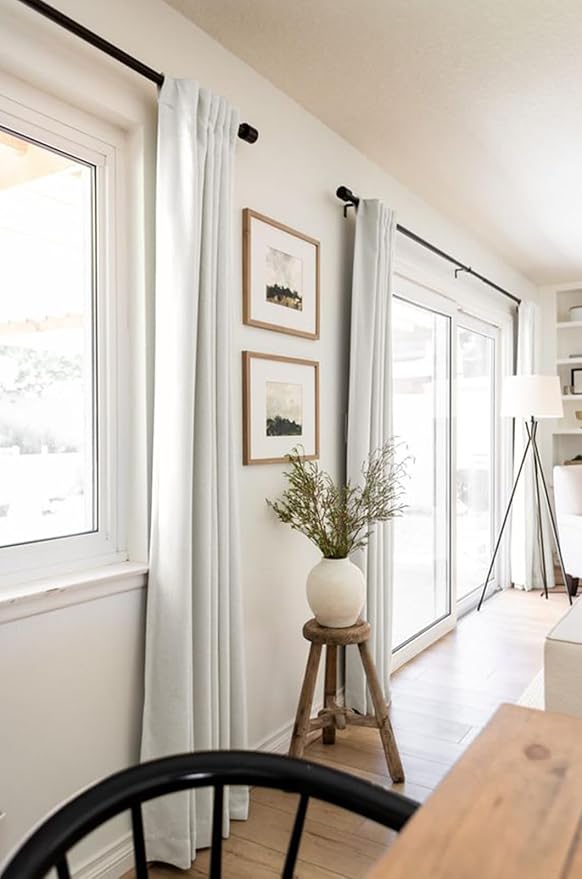 100% Blackout Shield Linen Blackout Curtains