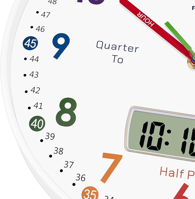 Foxtop Digital and Analog Learning Clock