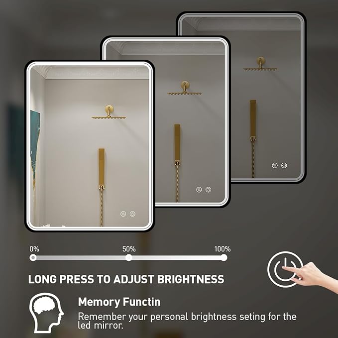 32x24 Inch LED Bathroom Mirror