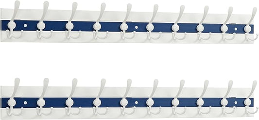 SKOLOO Coastal Coat Rack Wall Mount-38-1/8 Beach House Entryway Wooden Coat Hook