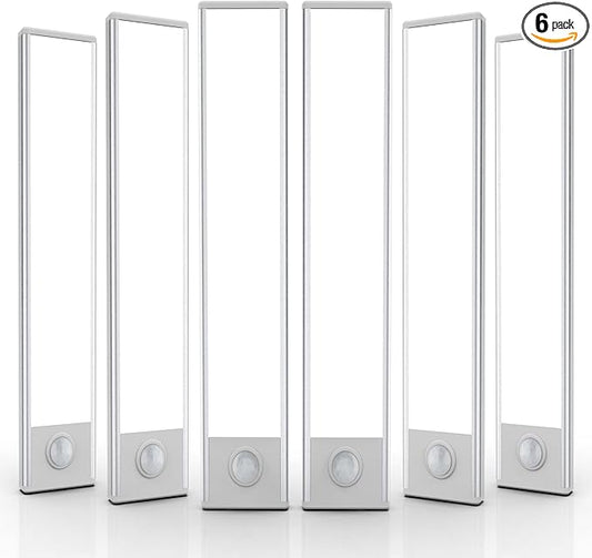 6 Pack Under Cabinet Lights Wireless, 50 LED Motion Sensor Light Indoor