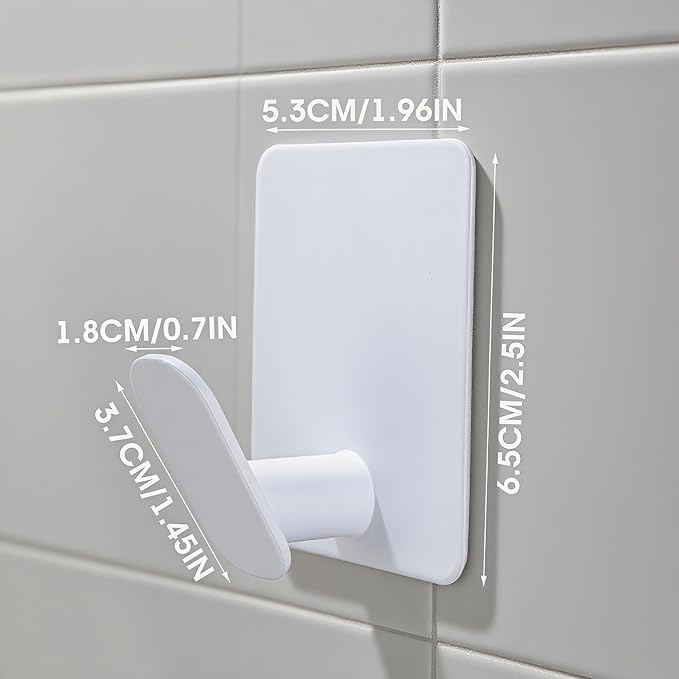 DELITON 4 Pack Adhesive Towel Hooks